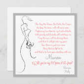 Werden Sie meine Ehrenkollegin sein?Karte Einladung (Vorne/Hinten)