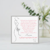 Werden Sie meine Ehrenkollegin sein?Karte Einladung (Stehend Vorderseite)