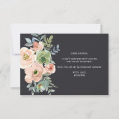 Werden Sie meine Ehrenmatrone der Peach Green Navy (Rückseite)