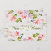 Werden Sie meine Ehrenmatrone der rustikalen rosa (Vorne/Hinten)