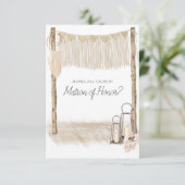 Werden Sie meine Ehrenmatrone des modernen Boho Pi (Stehend Vorderseite)