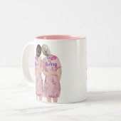 Werden Sie meine Ehrentitel sein? Zweifarbige Tasse (Vorderseite Links)