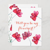 Werden Sie meine Einladungs-Postkarte für das Blum Einladung (Vorne/Hinten)