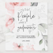 Werden Sie meine Eltern sein, die die Kinderankünd Weinetikett (Einzelnes Label)