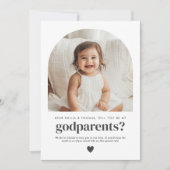 Werden Sie meine Eltern sein, die ein Foto vorgesc Einladung (Vorderseite)