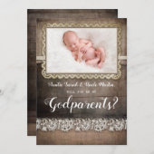 Werden Sie meine Eltern Vorschlag Foto-Karte Einladung (Vorne/Hinten)