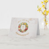 Werden Sie meine Eltern Vorschlag Rose Kranz Karte (Gelbe Blume)