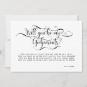 Werden Sie meine Eltern-Vorschlagskarte sein Einladung (Vorderseite)