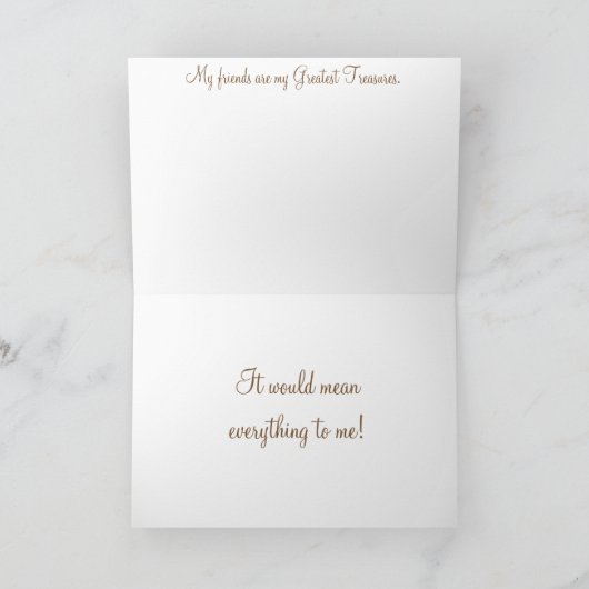 Werden Sie meine Flower Girl Rustic Wood Card sein Einladung (Innenseite)