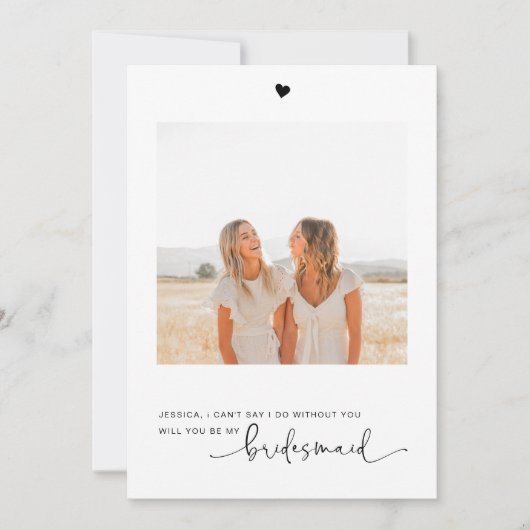 Werden Sie meine Foto-Vorschlagskarte sein? (Vorderseite)