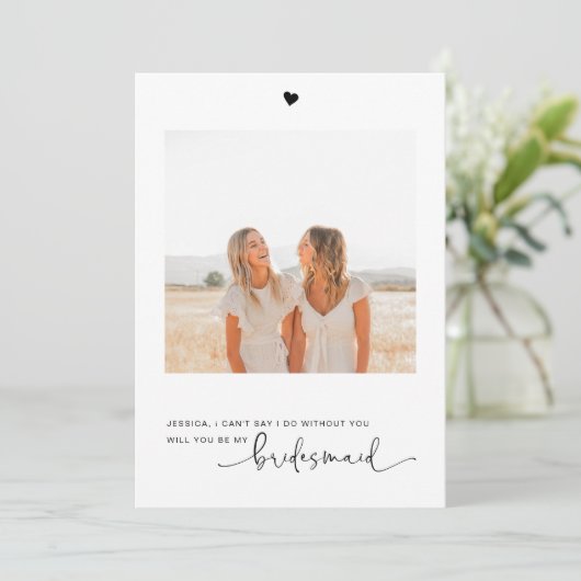 Werden Sie meine Foto-Vorschlagskarte sein? (Stehend Vorderseite)