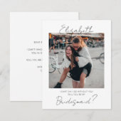 Werden Sie meine Foto-Vorschlagskarte sein? Dankeskarte (Vorne/Hinten)