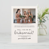 Werden Sie meine Foto-Vorschlagskarte sein? Einladung (Stehend Vorderseite)