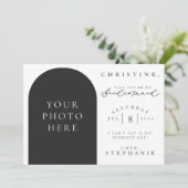 Werden Sie meine Foto-Vorschlagskarte sein? Einladung (Stehend Vorderseite)