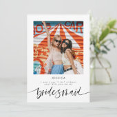 Werden Sie meine Foto-Vorschlagskarte sein? Einladung (Stehend Vorderseite)