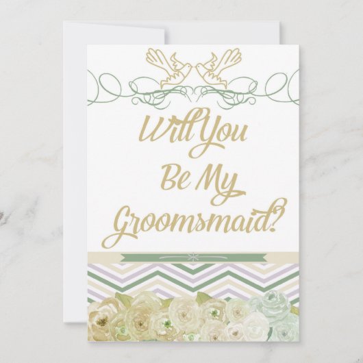 Werden Sie meine großmütige Einladung sein? (Vorderseite)