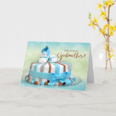 Werden Sie meine Großmutter Blue und Brown Cake se Karte (Gelbe Blume)