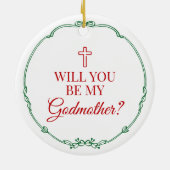 Werden Sie meine Großmutter Christlicher Großelter Keramik Ornament (Hinten)