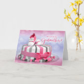 Werden Sie meine Großmutter rosa und Lila Kuchen? Karte (Gelbe Blume)