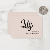 Werden Sie meine individuell anpassbare Bridesmaid Mitteilungskarte (Vorderseite/Rückseite Beispiel)