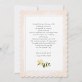 Werden Sie meine Jr. Bridesmaid sein? Blush Pink P Einladung (Rückseite)