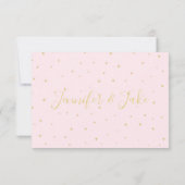 Werden Sie meine Jr.Bridesmd-Karte - Goldene Punkt Einladung (Rückseite)