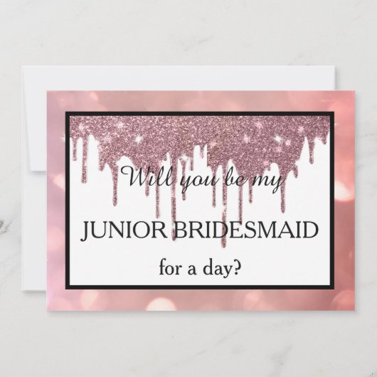 Werden Sie meine Juniorbridatin sein? Einladung (Rückseite)