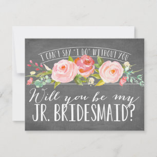 Werden Sie meine Juniorenjury sein? Bridesmaid Einladung