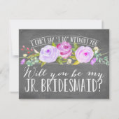 Werden Sie meine Juniorenjury sein? | Bridesmaid Einladung (Vorderseite)