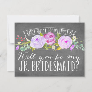 Werden Sie meine Juniorenjury sein?   Bridesmaid Einladung