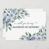 Werden Sie meine Matrone der Ehrenblauen Karte sei (Vorne/Hinten)