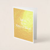 Werden Sie meine Matrone der Ehrengoldfolie sein? Folienkarte (Vorderseite)