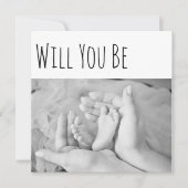 Werden Sie meine Mutter Babynahrung und Mama Hände Karte (Vorderseite)