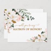 Werden Sie meine Mutter der Ehre sein, rosa, rosa Postkarte (Vorne/Hinten)