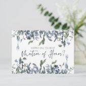 Werden Sie meine Mutter der Ehre sein Silber Grün? (Stehend Vorderseite)