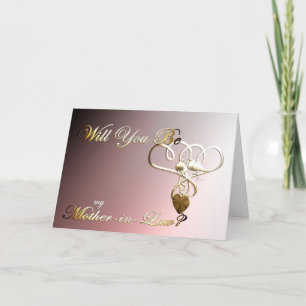 Werden Sie meine Mutter im Gesetz Hochzeitskarte s Dankeskarte