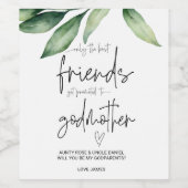 Werden Sie meine Mutter sein, die die Ankündigung  Weinetikett (Einzelnes Label)