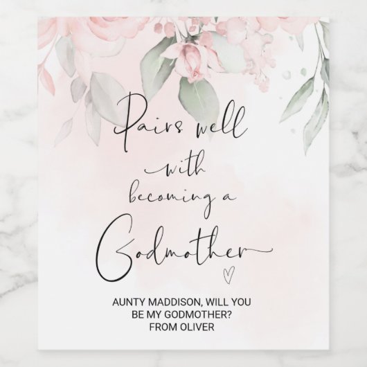 Werden Sie meine neue Babyankündigung sein? Weinetikett (Einzelnes Label)