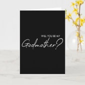 Werden Sie meine Patentante sein? Karte (Gelbe Blume)