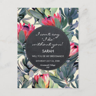 werden Sie meine Postkarte mit tropischen Blumen s