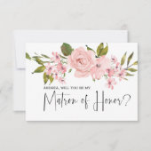 Werden Sie meine Schirmherrin der Ehre sein, rosa  (Vorderseite)