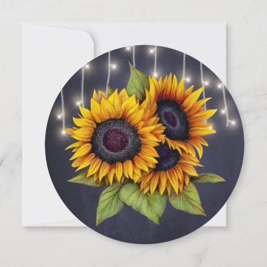 Werden Sie meine Sonnenblumen-Flotte sein? Einladung (Rückseite)