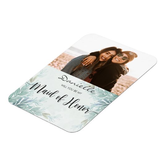 Werden Sie meine Trauzeugin beim Grünen Magnet sei (Linke Seite)