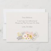 Werden Sie meine Trauzeugin Cards Girl Black Hair Einladung (Rückseite)