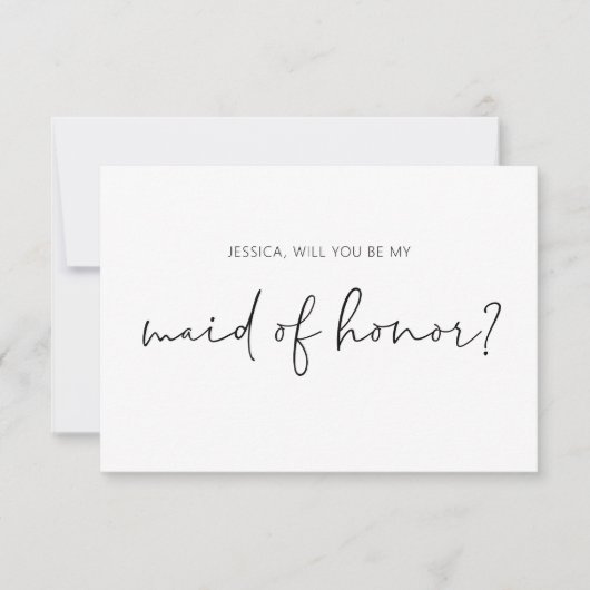 Werden Sie meine Trauzeugin? Einladung (Vorderseite)