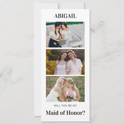 Werden Sie meine Trauzeugin? Einladung (Vorderseite)