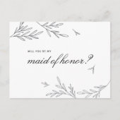 Werden Sie meine Trauzeugin Einladung Postkarte? (Vorderseite)