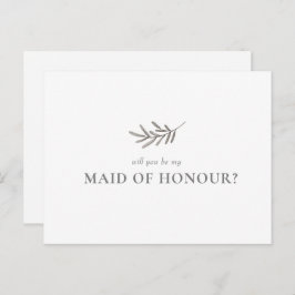 Werden Sie meine Trauzeugin Einladung Postkarte?