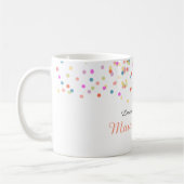 Werden Sie meine Trauzeugin Festive Confetti? Kaffeetasse (Links)