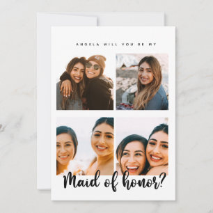 Werden Sie meine Trauzeugin Flat Card sein?